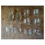 KKT405 - Glass Cup Set With Glass Candleholders KKT405 - Glass Cup Set With Glass Candleholders