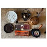 KKT413 - Fondue Set With Pots, Plates, Burner And Fourchettes KKT413 - Fondue Set With Pots, Plates, Burner And Fourchettes