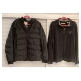 MMM016 Men’s Tommy Bahama Pull Over & H & M Puffer Jacket Size XL