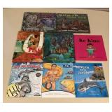 MMM023 Eight Children’s Hawaiian Hardcover Books Written In The Hawaiian Language