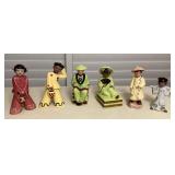 MMM029 Vintage Ceramic Asian People Figurines