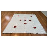 MMM038 Large Vintage Floral Bedspread
