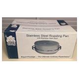 MMM039 Royal Prestige Stainless Steel Roasting Pan With Stainless Steel Rack New