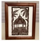 MMM069 Koa Framed “Coronation Pavilion” Picture Print By Dietrich Varez 