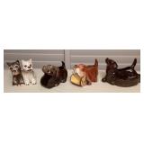MMM078 Vintage Ceramic Dog Shaped Planter/Valet Caddies
