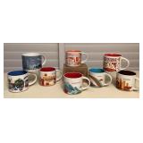MMM082 Eight Collectible Starbucks Ceramic Mugs