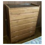 MMM135 Vintage Wooden Chest Of Drawers 