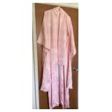 MMM142 Women’s Vintage Light Pink Japanese Kimono With Crane Design 