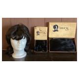 MMM149 Vintage Genuine Hair Wig & Wiglet Pieces