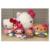 MMM189 Five Sanrio Hello Kitty & My Melody Plushies