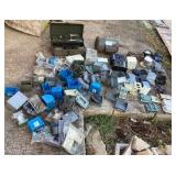 MMM216 Mystery Lot Of Junction Boxes, Electric Motor, Outlets, Circuit Breakers & More!