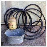 MMM235 Garden Hose, Gardening Jute Twine & Metal Bucket