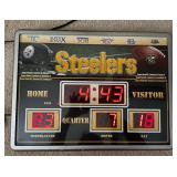 AAE014 - Cool Pittsburgh Steelers Football Scoreboard Wall Clock AAE014 - Cool Pittsburgh Steelers Football Scoreboard Wall Clock