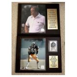 AAE022 - Set Of 2 Pittsburgh Steelers Plaques (Noll and Ham) AAE022 - Set Of 2 Pittsburgh Steelers Plaques (Noll and Ham)