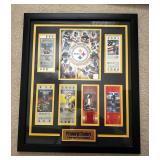 AAE023 - Framed Pittsburgh Steelers Display Superbowl Tickets Official NFL  AAE023 - Framed Pittsburgh Steelers Display Superbowl Tickets Official NFL