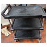 CCS015 Three Shelf Metal Push Cart CCS015 Three Shelf Metal Push Cart