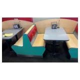 CCS134 2 Booth Chairs, 2 Tables, 2 Dividers CCS134 2 Booth Chairs, 2 Tables, 2 Dividers