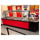 CCS159 - Red Salad Bar and Corner Piece CCS159 - Red Salad Bar and Corner Piece
