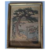 KFE002 - Framed Antique Original Hitoshi Yoshida Woodblock Print