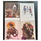 KFE012 - Set Of 4 Ea Norman Rockwell Prints