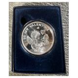 KFE026 - Silver Towne “Be My Valentine” Fine Silver Token