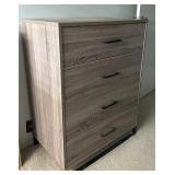 KFE053- 4 Drawer Tall Wooden Dresser