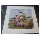 KFE063- Pino "Tuscan Stroll" Giclee on Canvas Hand Signed 1/500 With COA
