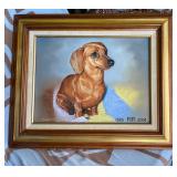 HKM020 - “Fifi” The Dachshund Painting  HKM020 - “Fifi” The Dachshund Painting