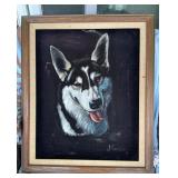 HKM039 - Portrait Of “Cognac” The Siberian Husky In Velvet HKM039 - Portrait Of “Cognac” The Siberian Husky In Velvet