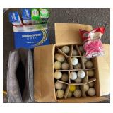 KSG031-Golf balls and tees lot KSG031-Golf balls and tees lot