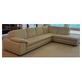 KAS020- Sofa Sectional w/ Chaise Section - Leather-like 