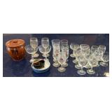 KAS031- Great Wine Glasses, Ceramic Jar w/ Lid & More