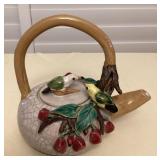 CMS017 Majolica Ceramic Teapot