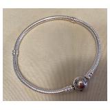 CMS067 Sterling Silver Charm Bracelet New