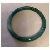 CMS089 Green Jade Bangle Bracelet New