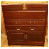 KLE002 Rosewood China & Flatware Cabinet Storage 