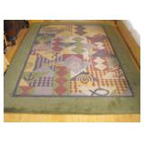 KLE024 Indich Collection Exclusive Hawaiian  Rug - Petroglyph