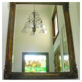 KLE029 Exquisite Brass Framed Hanging Mirror