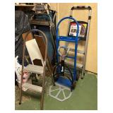 AAA035- Aluminum Step Stool, Hand Cart, And Dolly