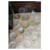 AAA044 - Clear Dinnerware (Lot 1 of 2)