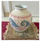 AAA048 Mosaic Vase & Mat