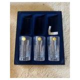 AAA079 3 Genuine Lead Crystal Cups
