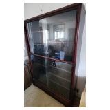 AAA081 - Wooden and Glass Display Cabinet 
