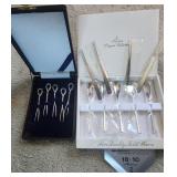 AAA150 - Vintage Dessert Spoons and Silver Dessert Forks Sets