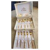 AAA151 - Martian Gold Toned Stainless Steel Cutlery 