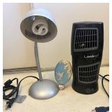 AAA153 - Desk Lamp And Fan 