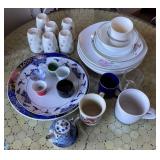 AAA167 - Variety Of Pretty Dishes Including Plates From Shiseido 