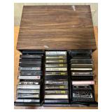 AAA218 - Cassette Tapes And Storage Container