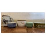 AAA235- Assortment of Artful Pottery Bowls