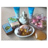 AAA239- Crystal Temptations & Crabtree & Evelyn Soap Dish And Decor 